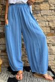 Lina Linen Blend Smock Over Shirt Washed Denim